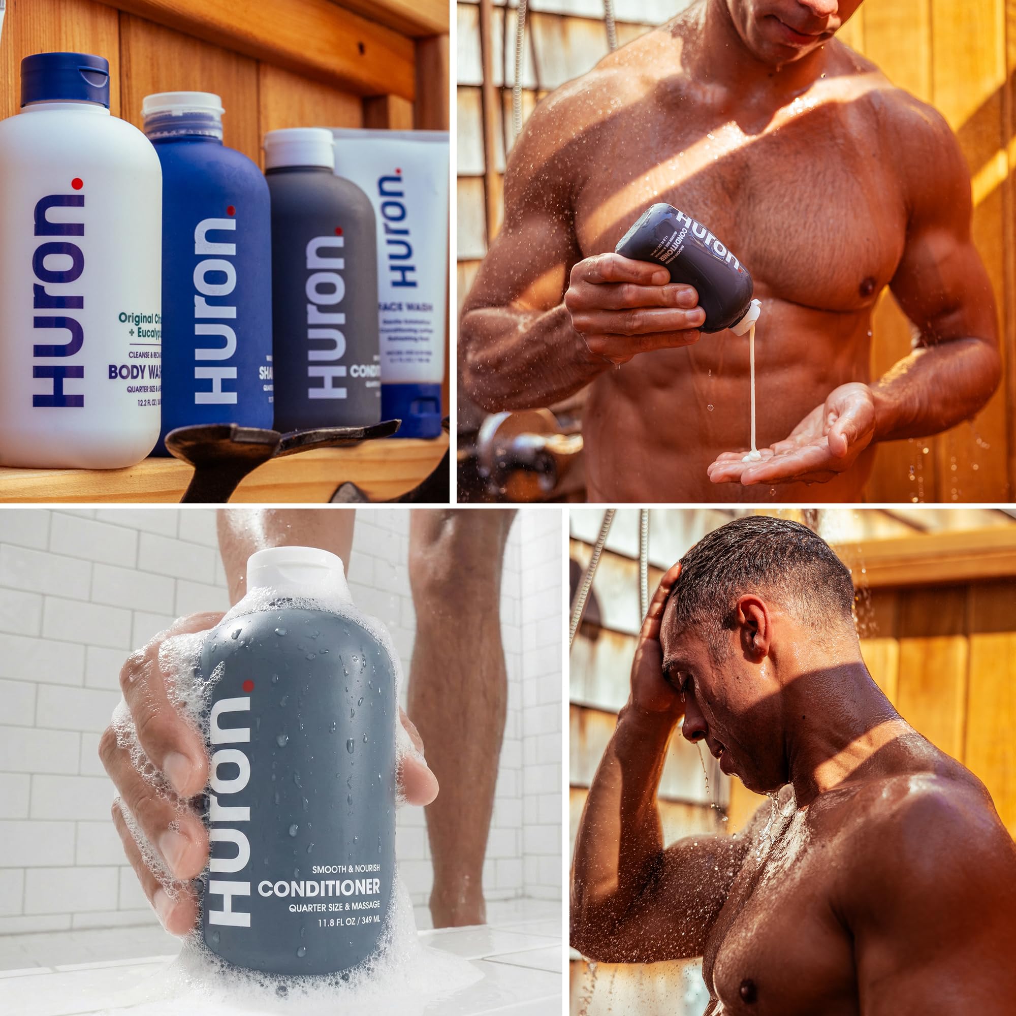 Huron parfum agrume-genévrier, expérience rafraîchissante dans la routine.