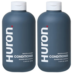 Huron après-shampooing léger, bouteille visible, hydrate et facilite le coiffage.