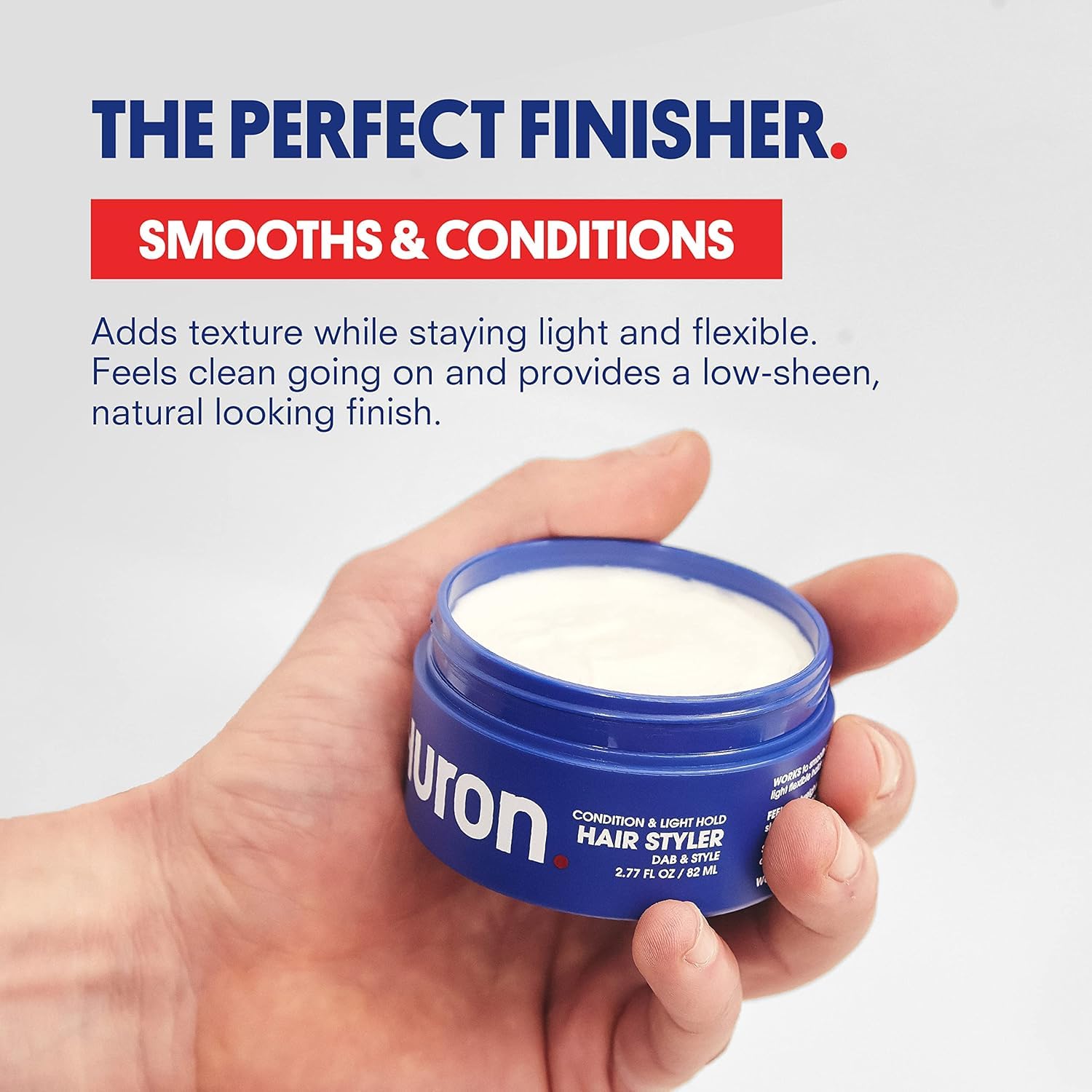 Huron Textura suave para peinado, reduce encrespamiento y añade cuerpo.