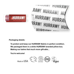Hurraw balsamo labial con color translúcido que hidrata y aporta brillo diario.
