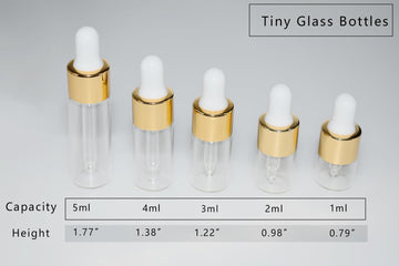 Botella Hustar mini de 4 ml compacta para cosméticos en bolso.