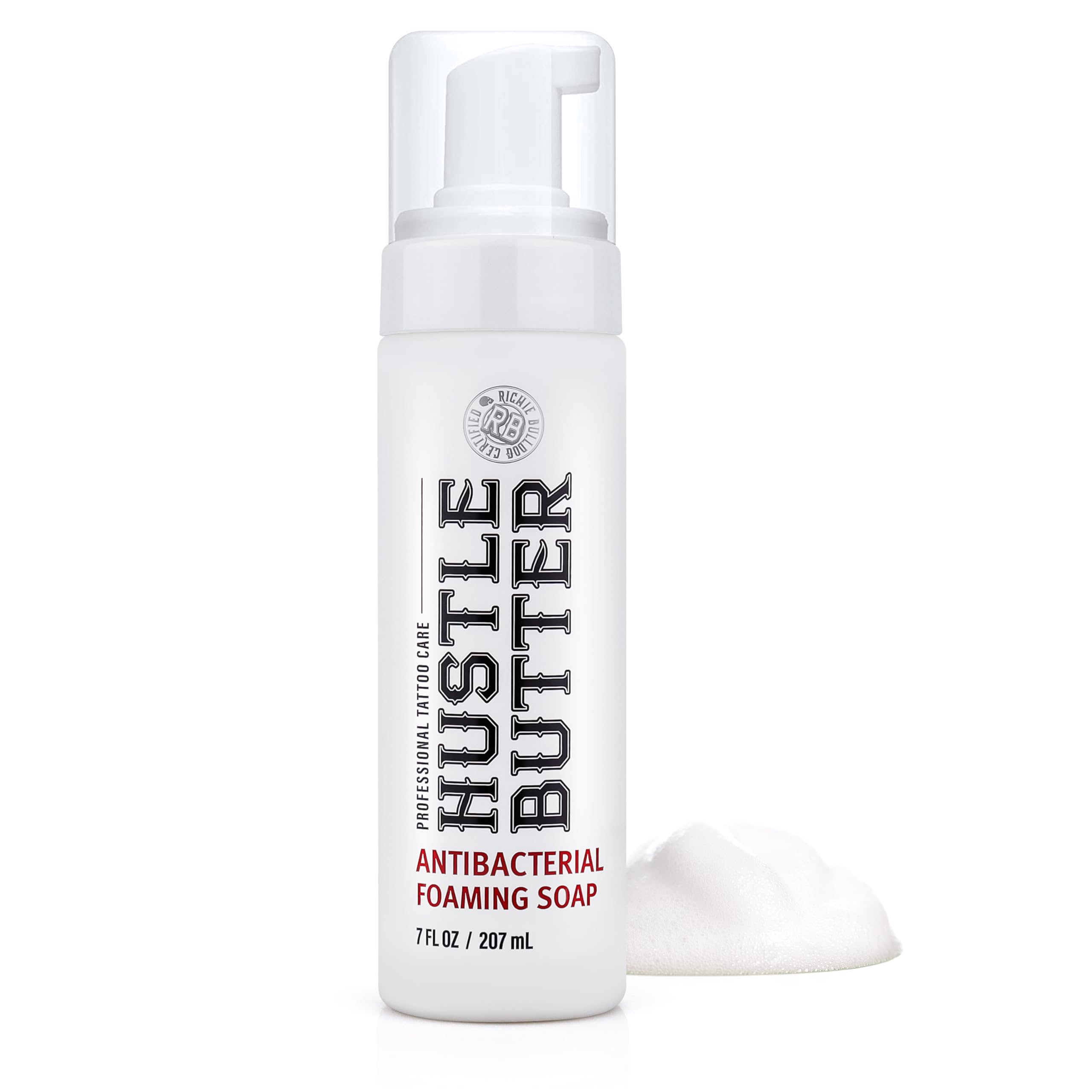 Hustle Butter Deluxe bálsamo cuidado tatuaje aplicación manual.