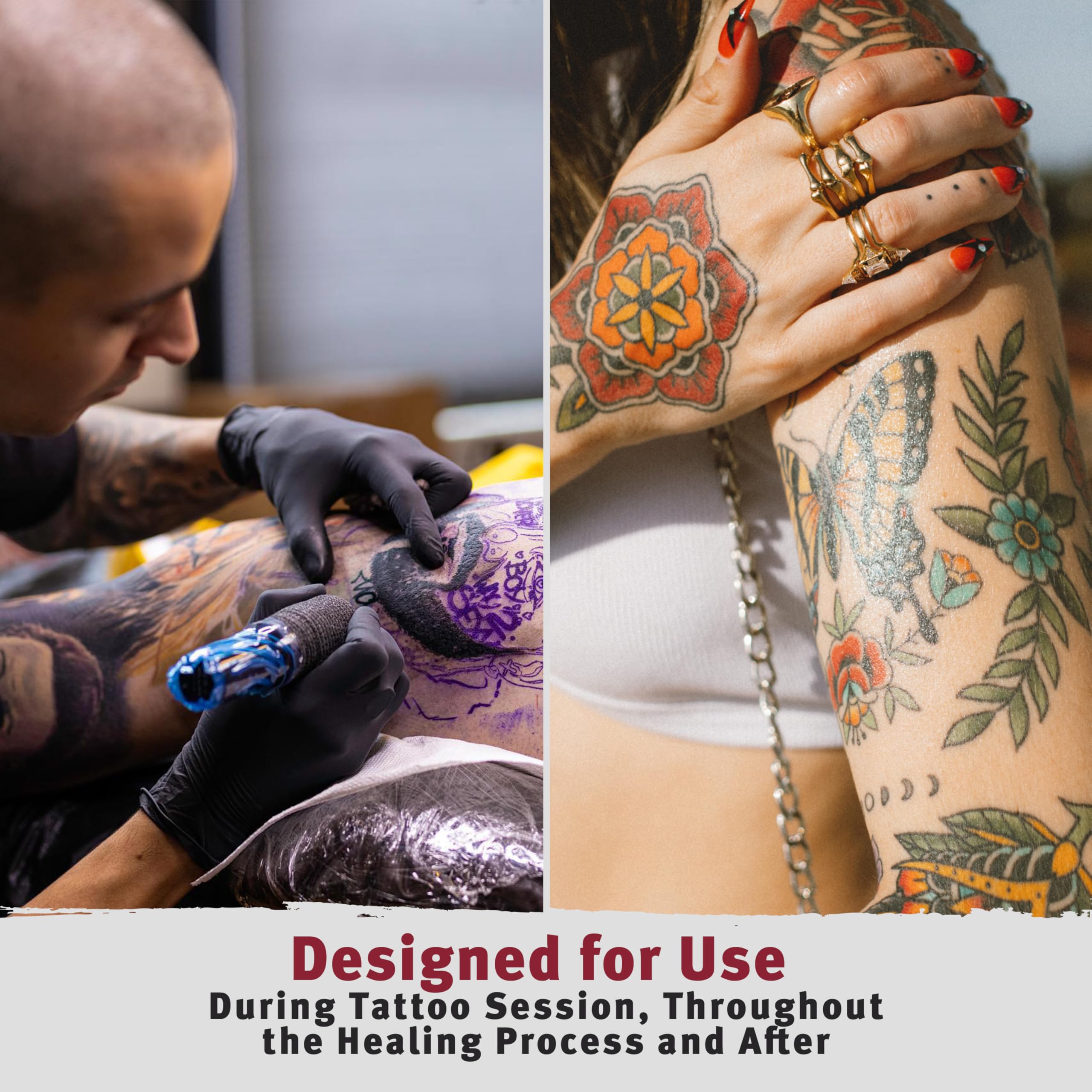 Hustle Butter Deluxe sin petroleo, opcion natural para el cuidado diario del tatuaje.