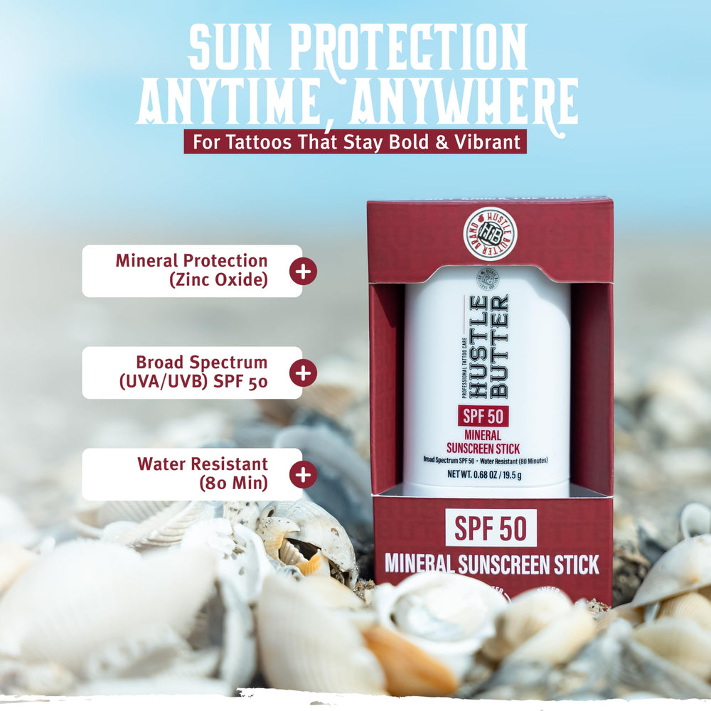 Protector mineral Hustle Butter Deluxe con zinc para tatuajes