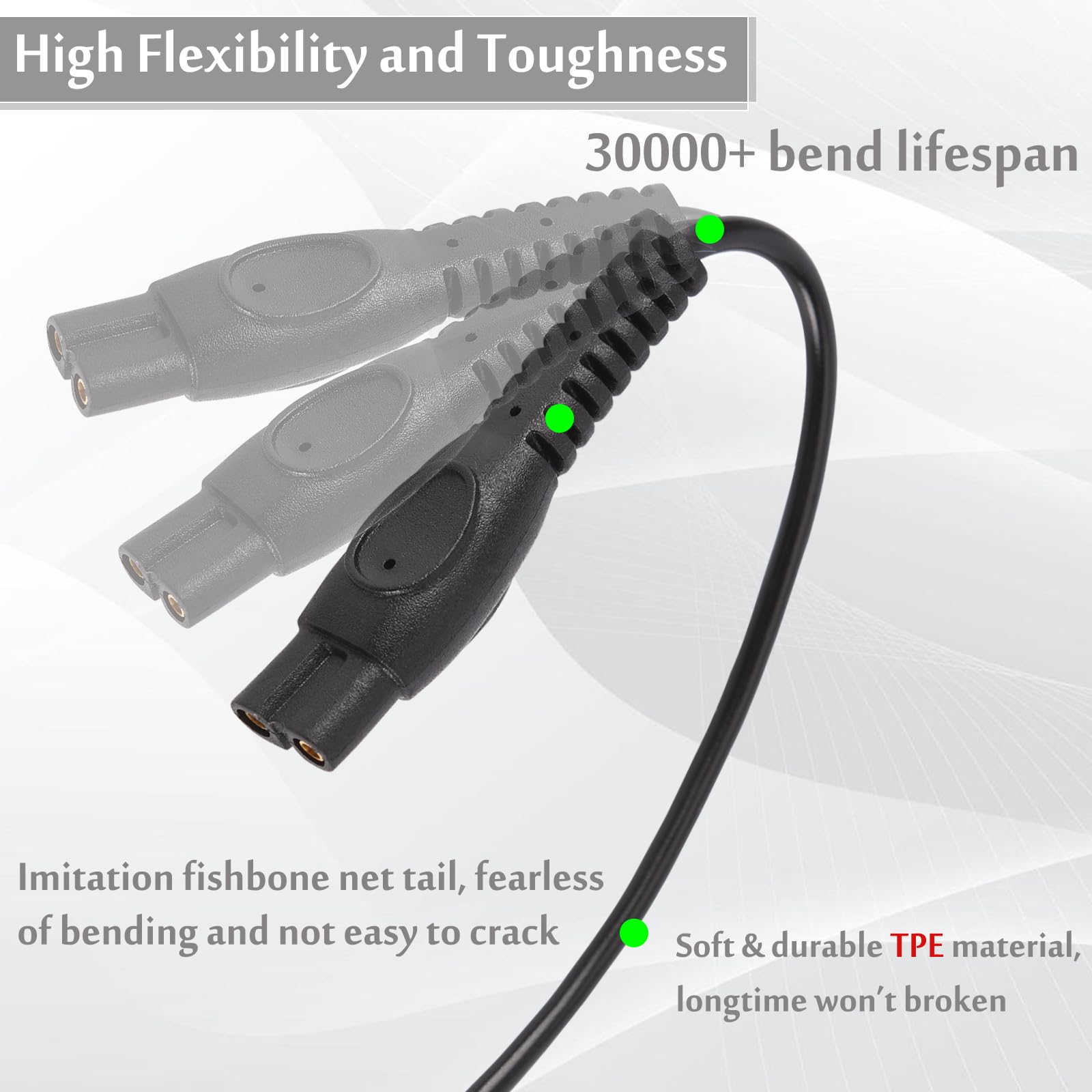 HX-CQHY cable USB 5V de 1 m, libertad de movimiento para carga.