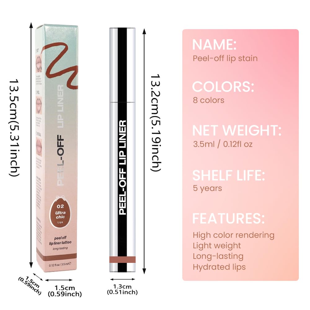 Hxssll Desprendible labial tono mate para look profesional