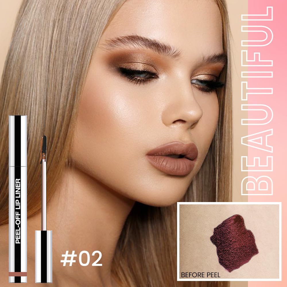 Hxssll Labial mate desprendible para uso diario con acabado natural