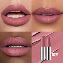 Hxssll lápiz labial cremoso con alto pigmento para cobertura uniforme.