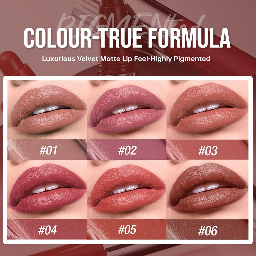 Hxssll lápiz labial matte larga duración para look diario sin retoques.