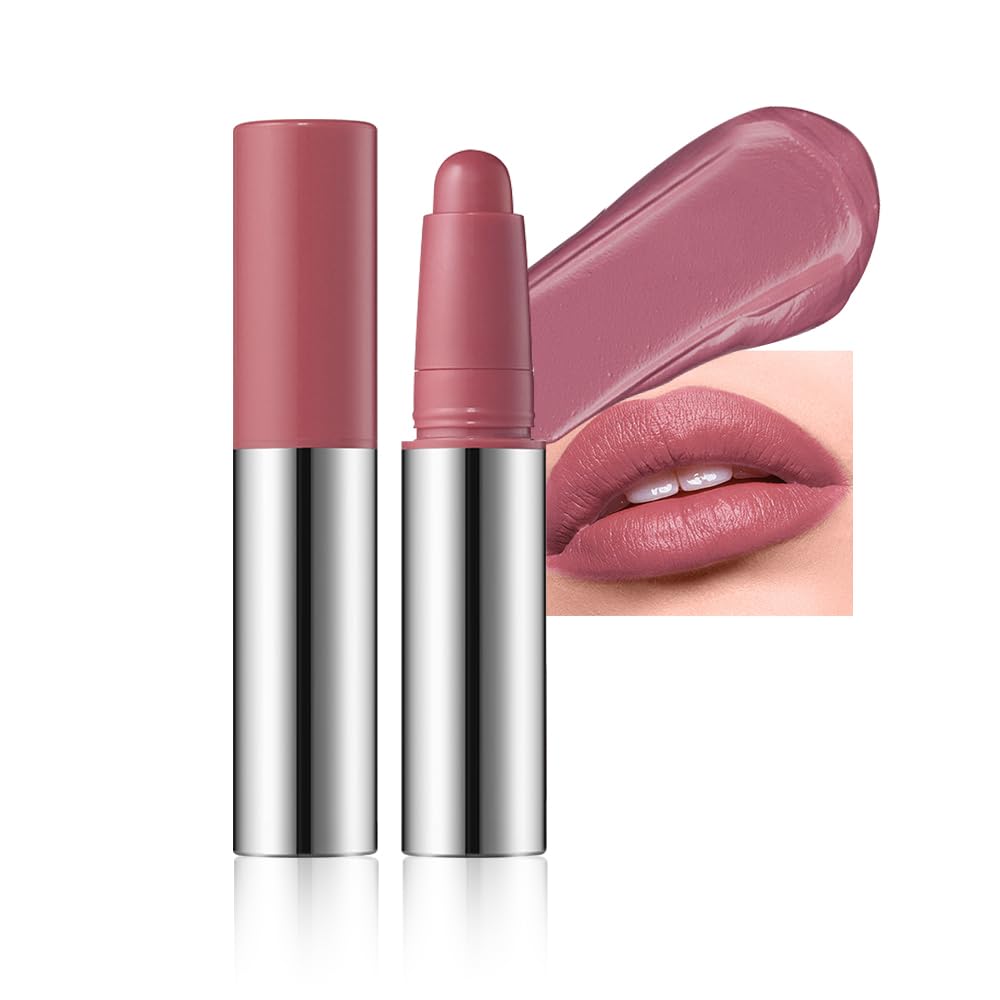 Hxssll lápiz labial matte rosa polvoroso mauve ofrece color intenso y acabado suave.
