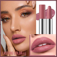 Hxssll lápiz labial no reseca los labios, acabado cómodo.