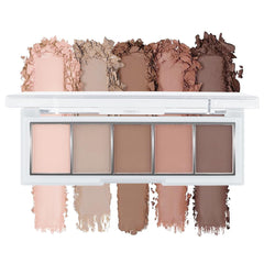 Hxssll Paleta Nude Matte: taupe frío para definir pliegues y profundidad.