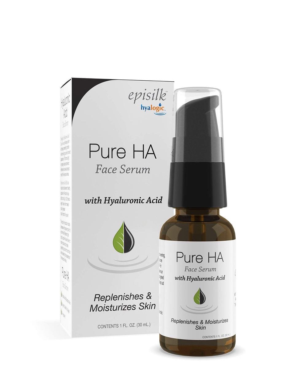 Hyalogic Episilk Serum, botella; hidratación suave para la piel.