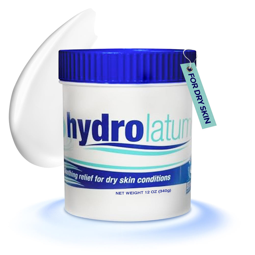 Hydrolatum Moisturizing Cream tub 12oz ready for daily hydration.