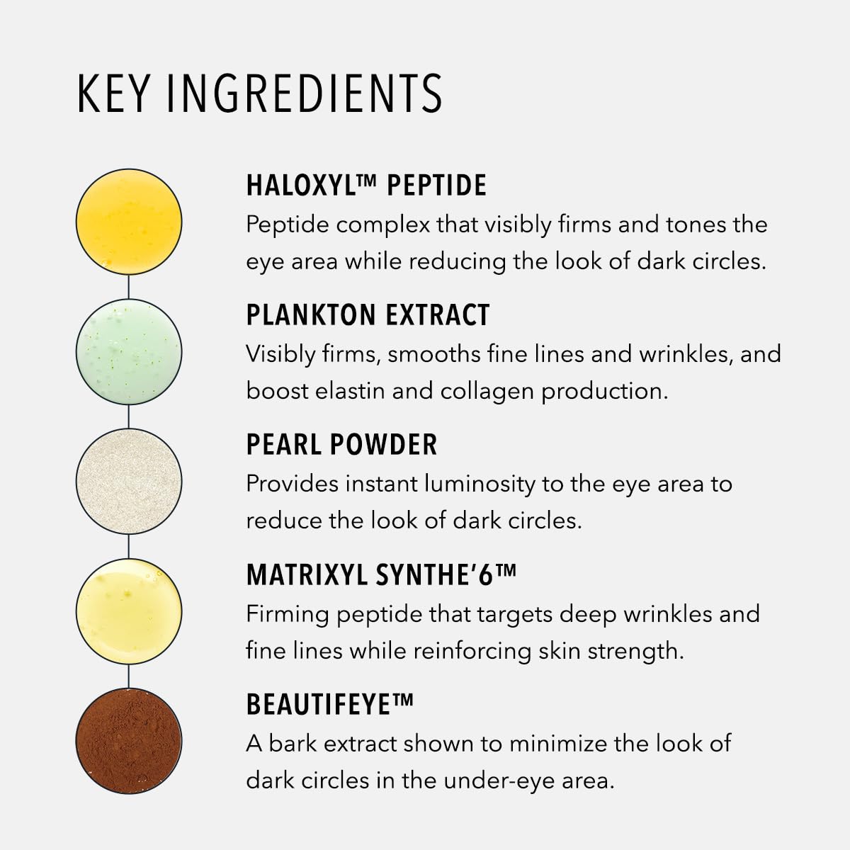 HydroPeptide Eye Authority, péptidos potentes, ayuda a tonificar el contorno de ojos.