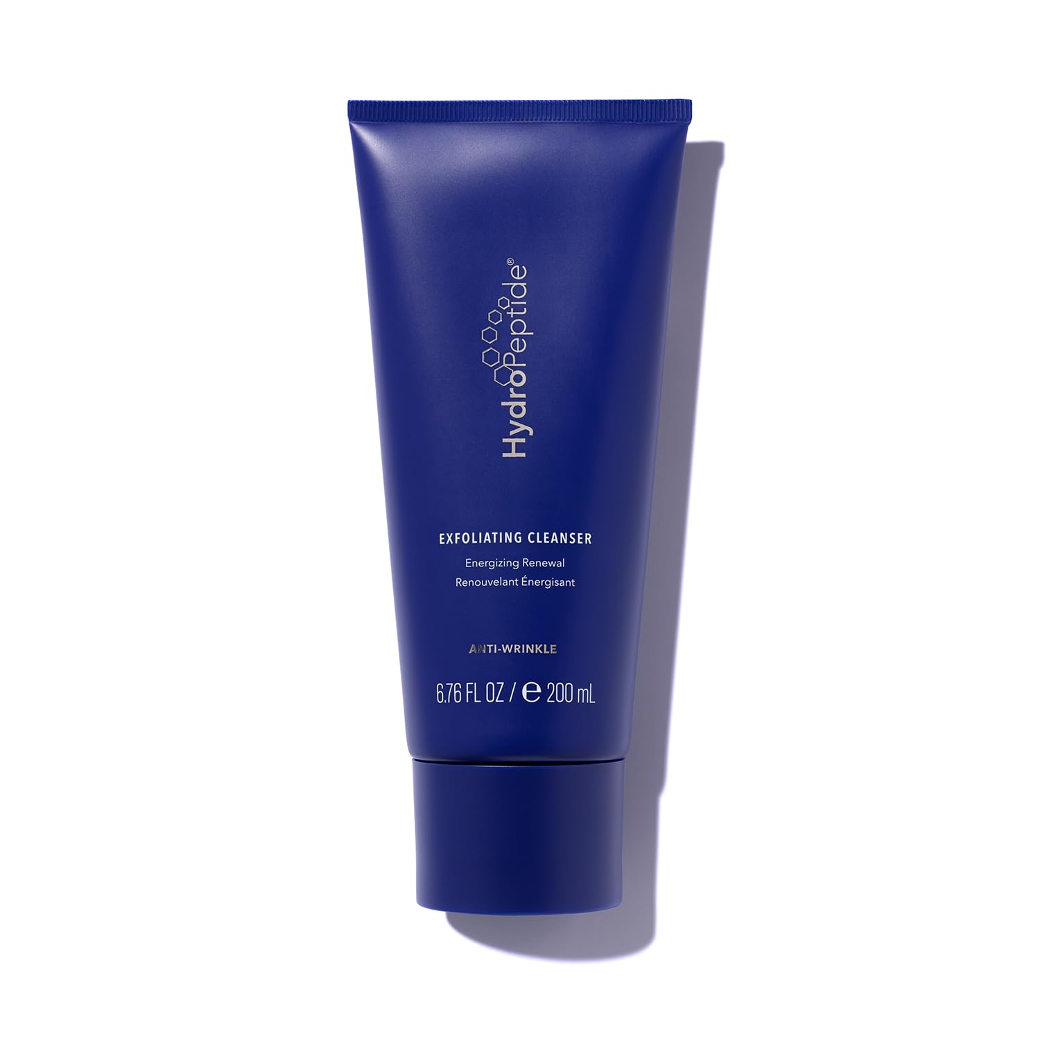 HydroPeptide Exfoliant Nettoyant: bouteille lumineuse prête pour un nettoyage efficace.