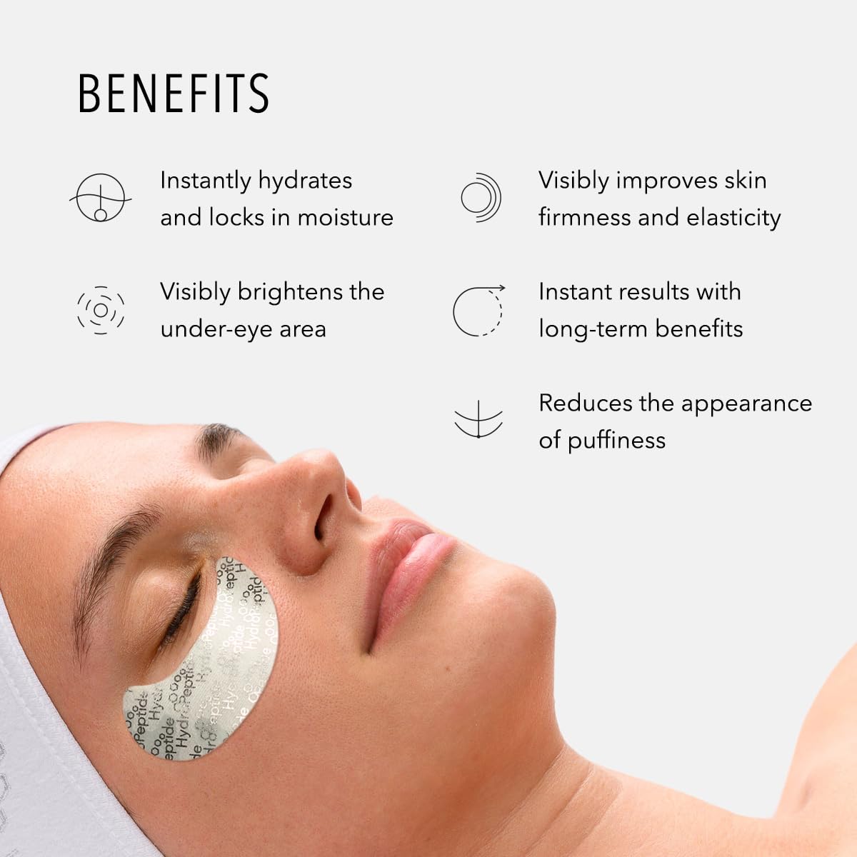 Contorno de ojos más firme con HydroPeptide PolyPeptide Collagel y péptidos de apoyo.