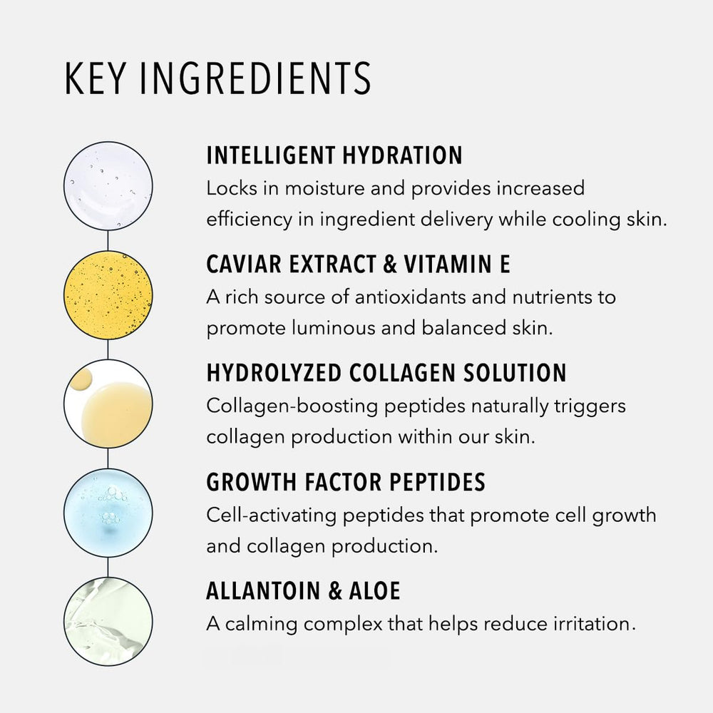 Efecto iluminador suave de HydroPeptide PolyPeptide Collagel para un aspecto más fresco.