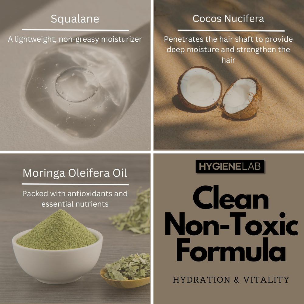 HygieneLab acondicionador hombres, aceites de Macadamia y Coco para nutrición capilar