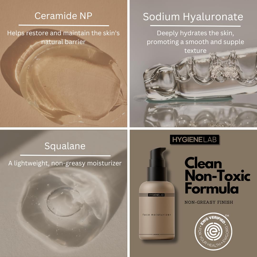 HygieneLab Hidratante Facial: aloe vera calmante para piel sensible