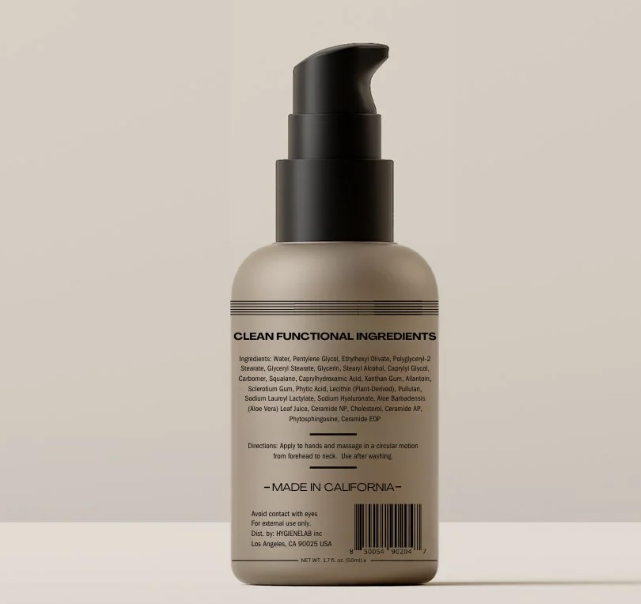 HygieneLab Hidratante Facial: sin fragancia ideal para piel sensible