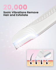 Hyhail Dermaplane con iluminación LED para ver vello y piel con claridad.