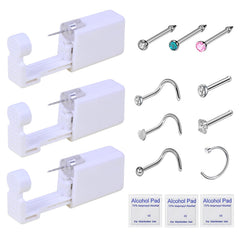 HYJLPAF kit de perforación nasal 3 pack, listo para uso sencillo y seguro.