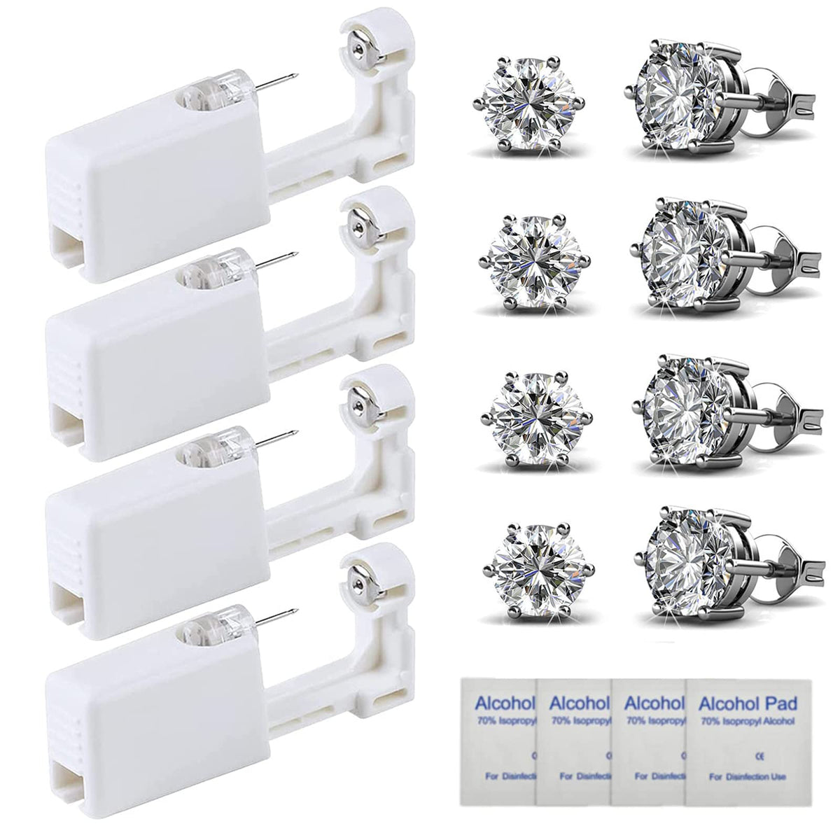 HYJLPAF kit de perforación de oreja 4-pack para uso doméstico seguro.