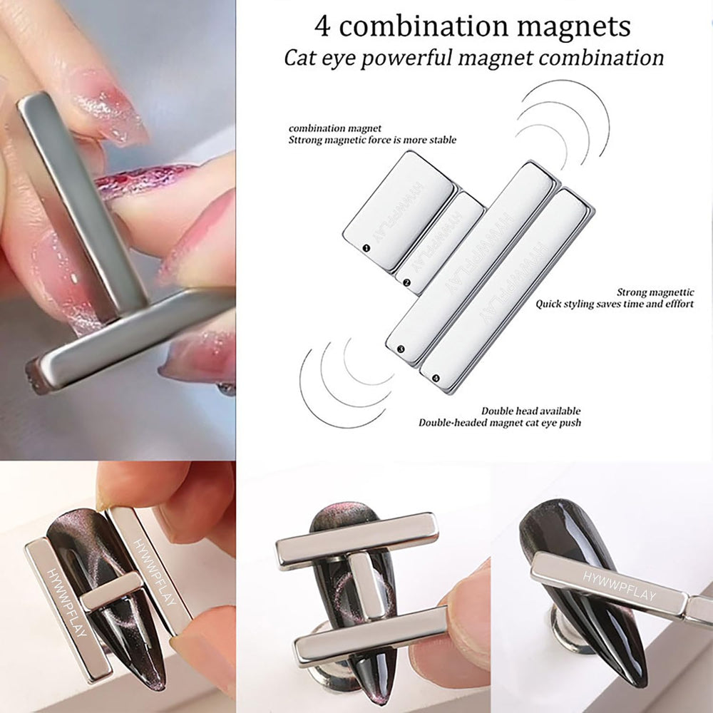 HYWWPFLAY imán rectangular pequeño para uñas, diseño rápido y uniforme
