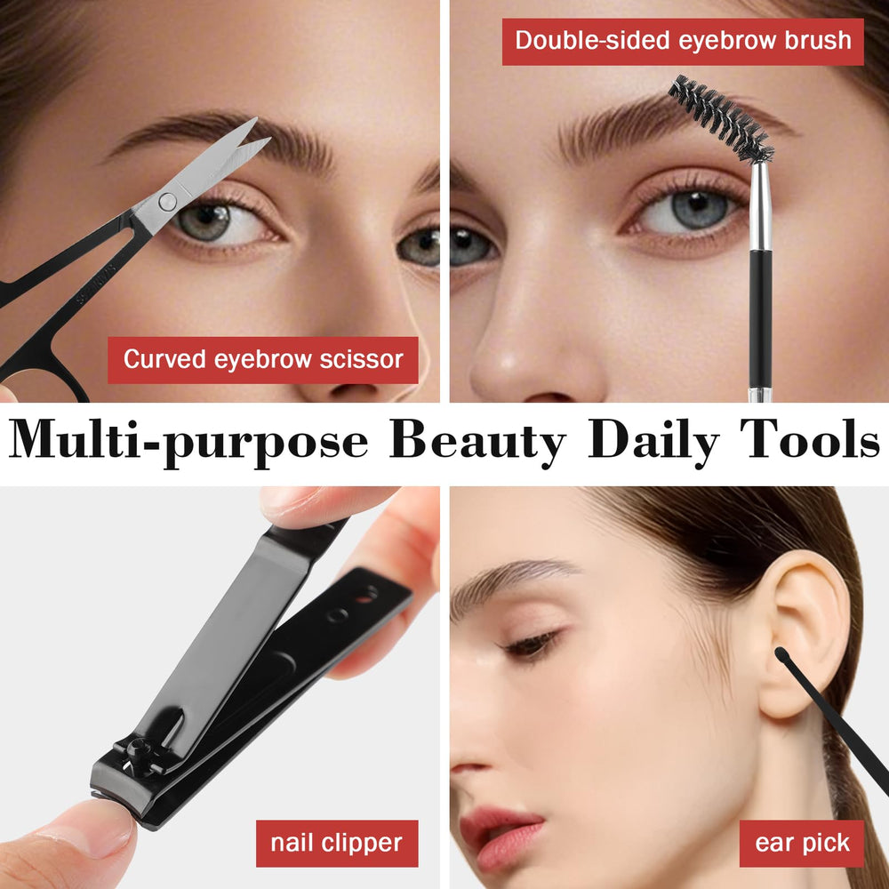 Hyxhappy cepillo doble lado cejas: cepillado suave para definir la forma.