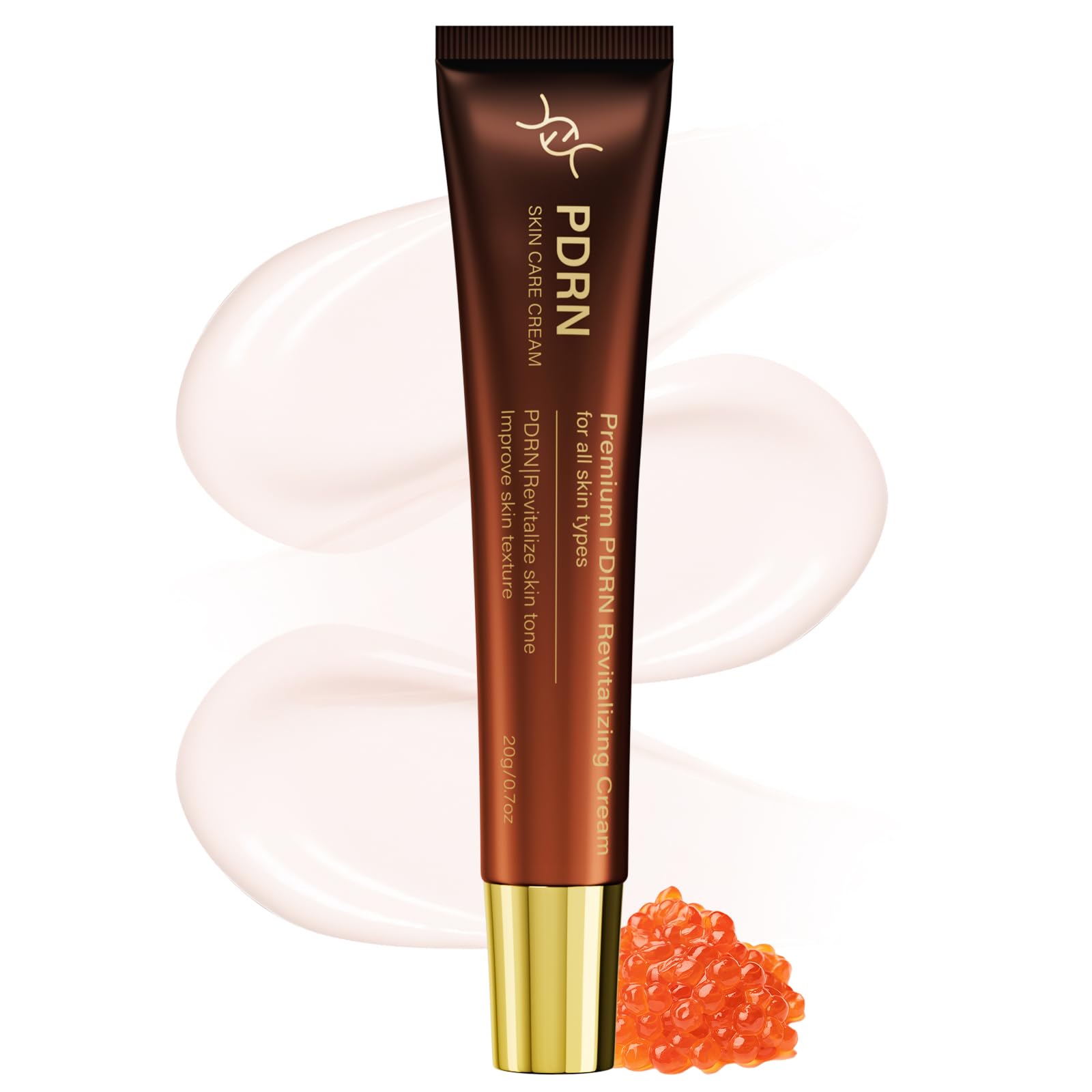 HZENPPOR PDRN crema piel 20g: frasco compacto y hidratación duradera