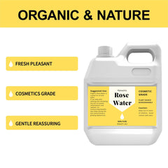 Hznxolrc Agua de rosas, bruma facial, refresca la piel con aroma.