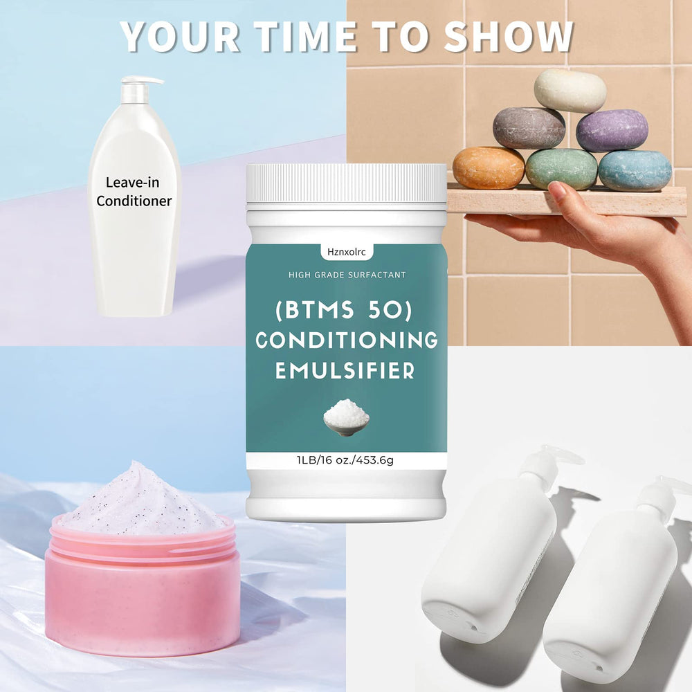Hznxolrc BTMS 50, emulsificador natural, uso en shampoos y acondicionadores.