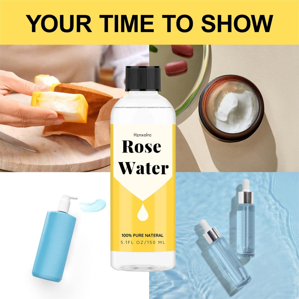Hznxolrc Hidrosol de rosa: pétalos y extractos para un aroma calmante.