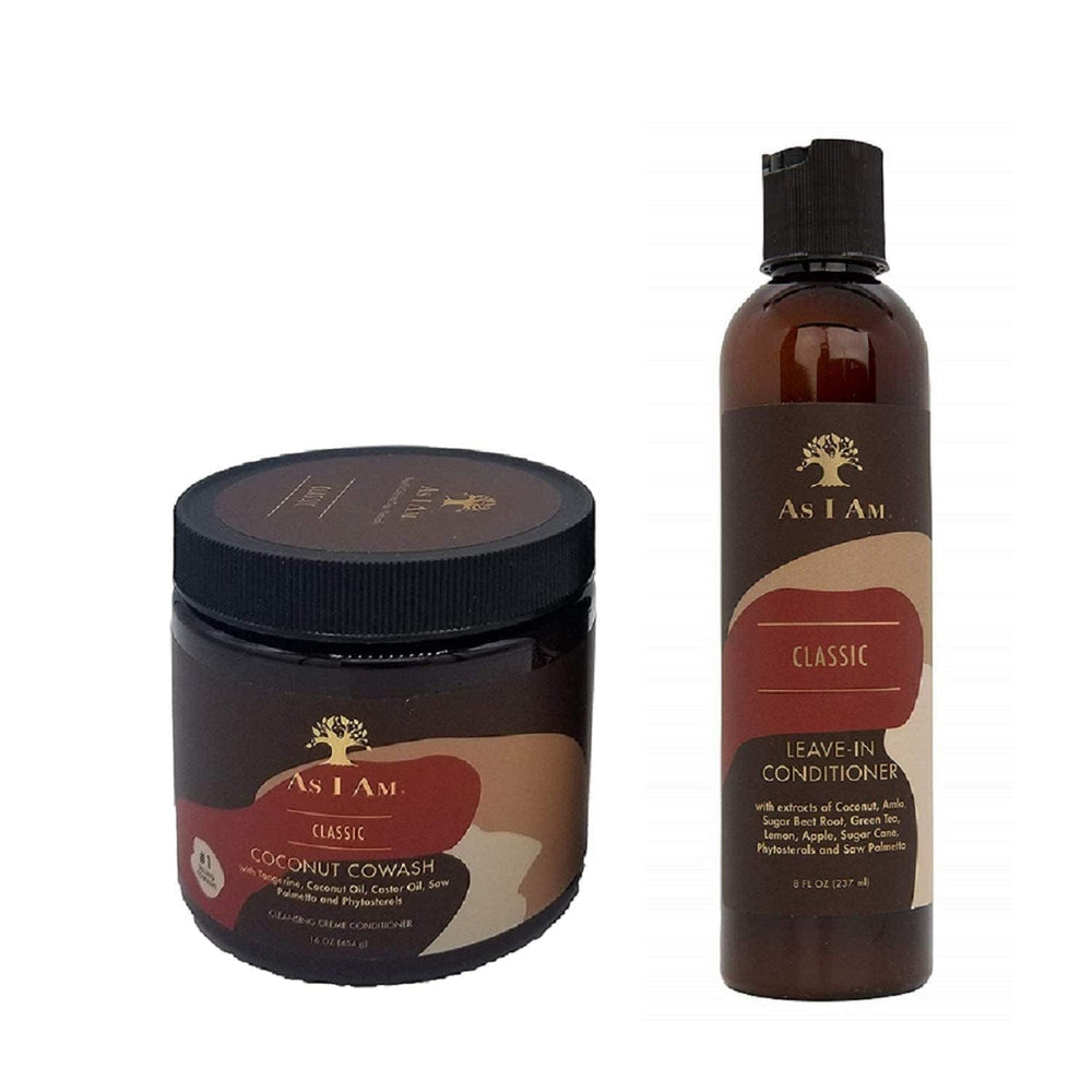 I AM dúo hidratación y limpieza para rizos definidos y cabello suave