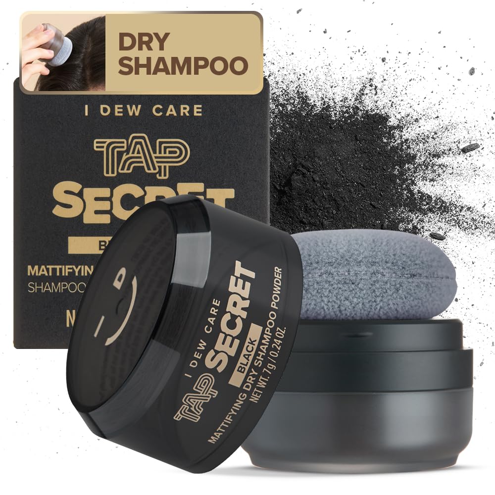I DEW CARE Tap Secret Negro empaque muestra tamaño de viaje práctico.