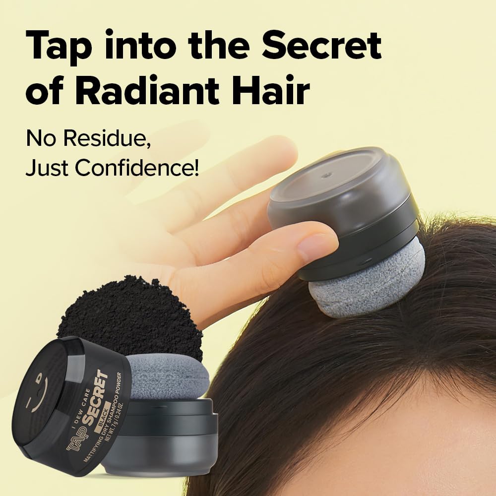 I DEW CARE Tap Secret Negro contiene ginseng coreano para revitalizar el cabello.