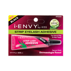 i•ENVY adhesivo para pestañas en tira con aloe, negro y compacto para viajar