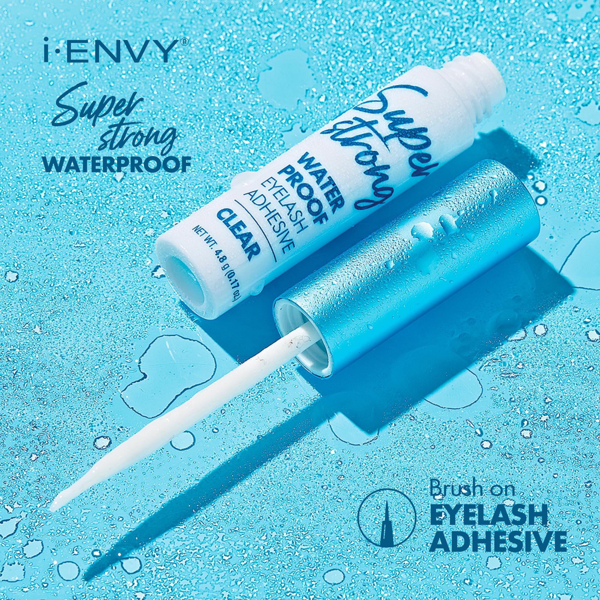 i-ENVY adhesivo de pestañas con textura resistente para uso diario.