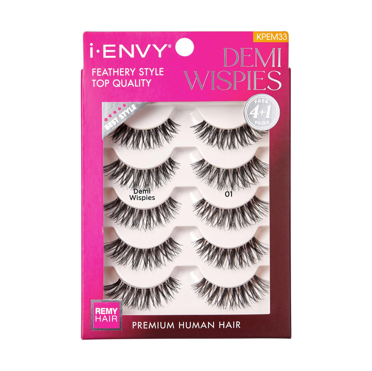 i•ENVY pestañas demi wispies 5 pares para look natural y duradero
