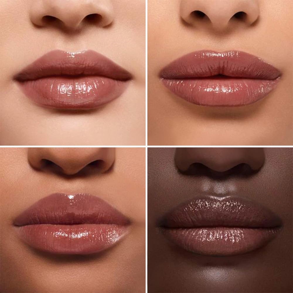 IATMOMOD Close-up moisturizing lip balm shows lightweight feel.