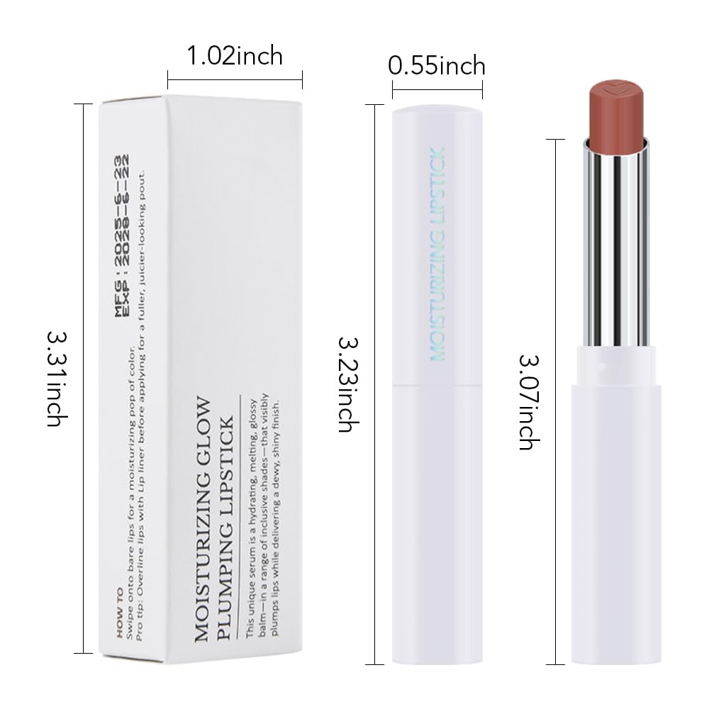 IATMOMOD Mauve Brown bálsamo hidratante con acabado brillante para labios