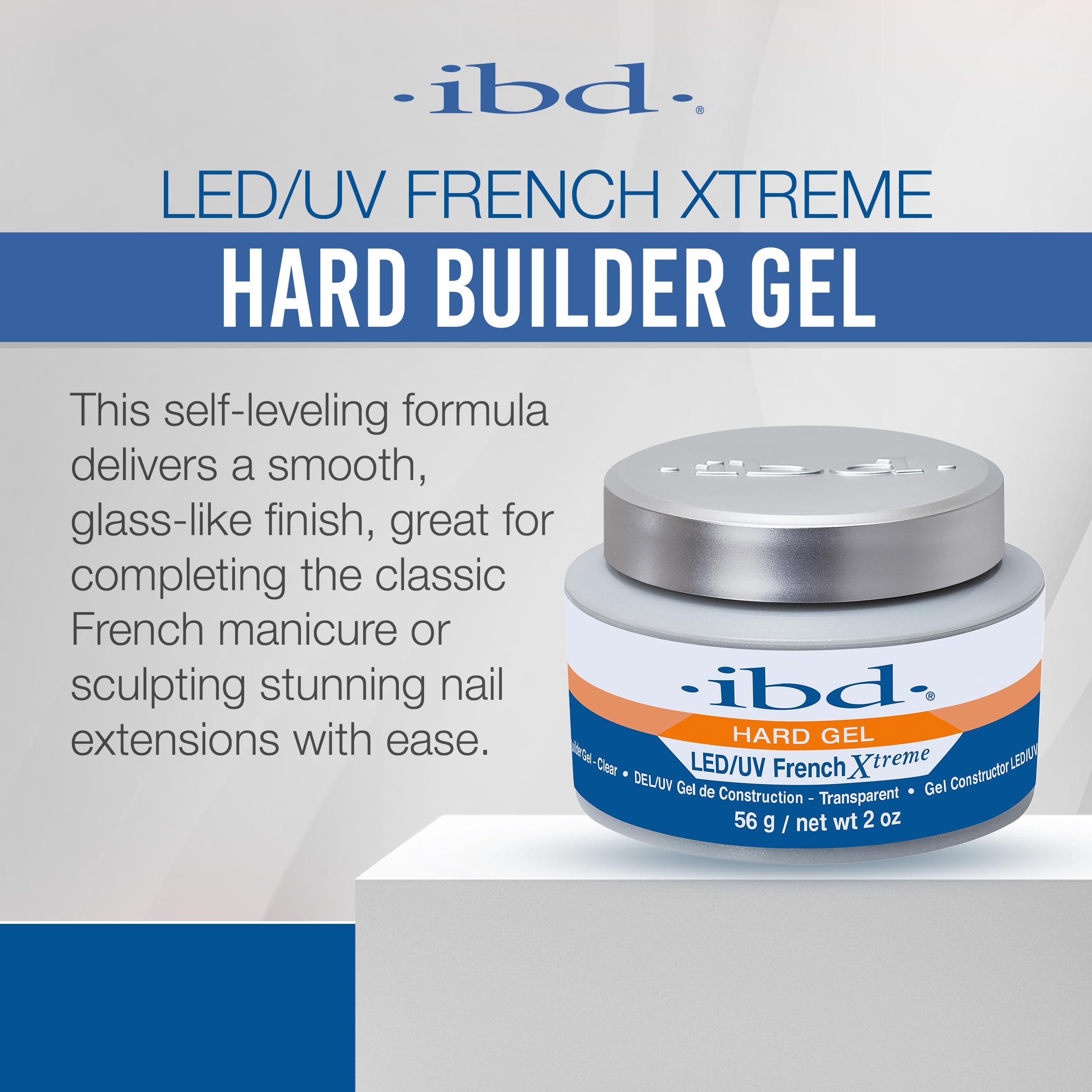 IBD Gel Duro: Acabado cristal brillante para uñas impecables