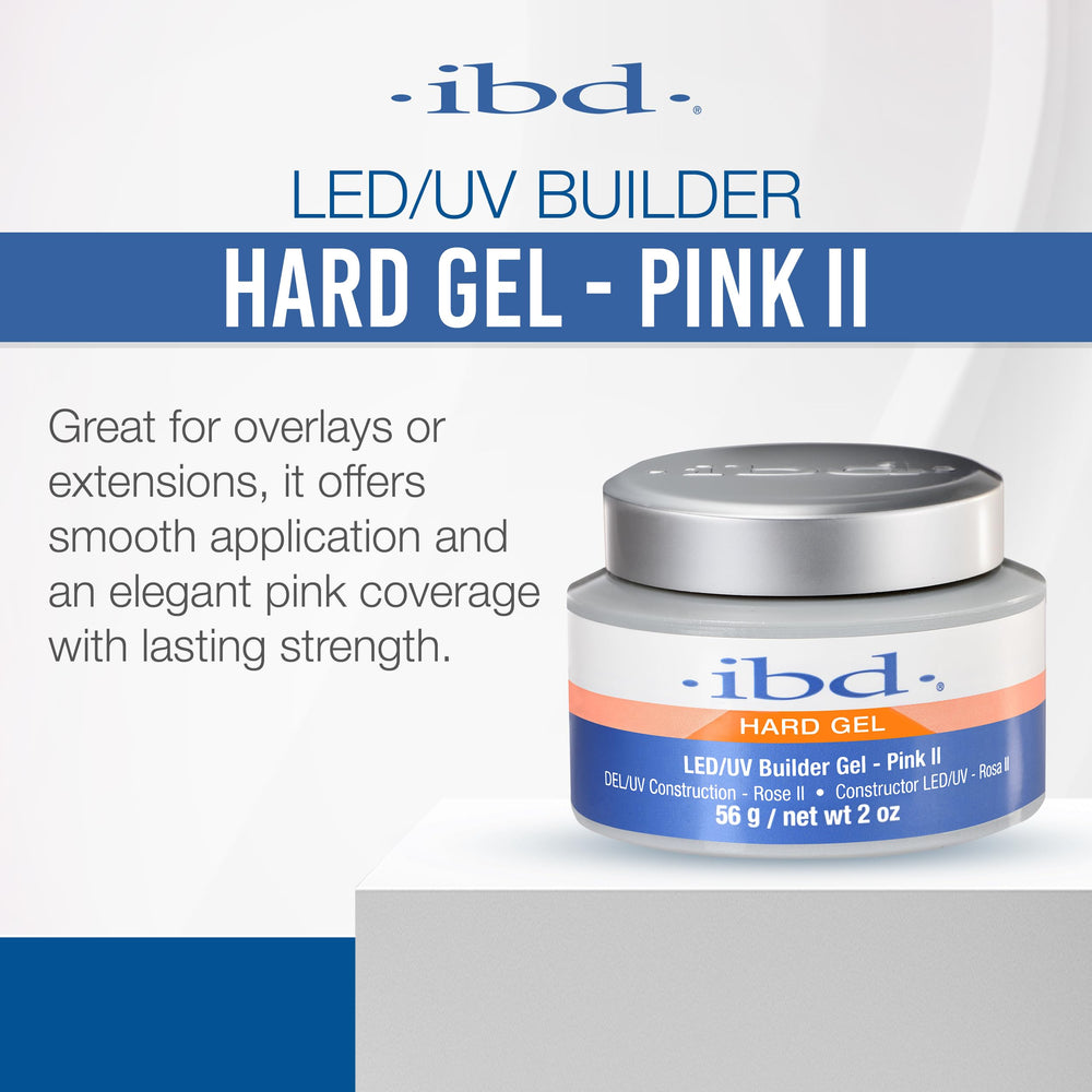 IBD gel para uñas Rosa II: brillo suave y acabado profesional.