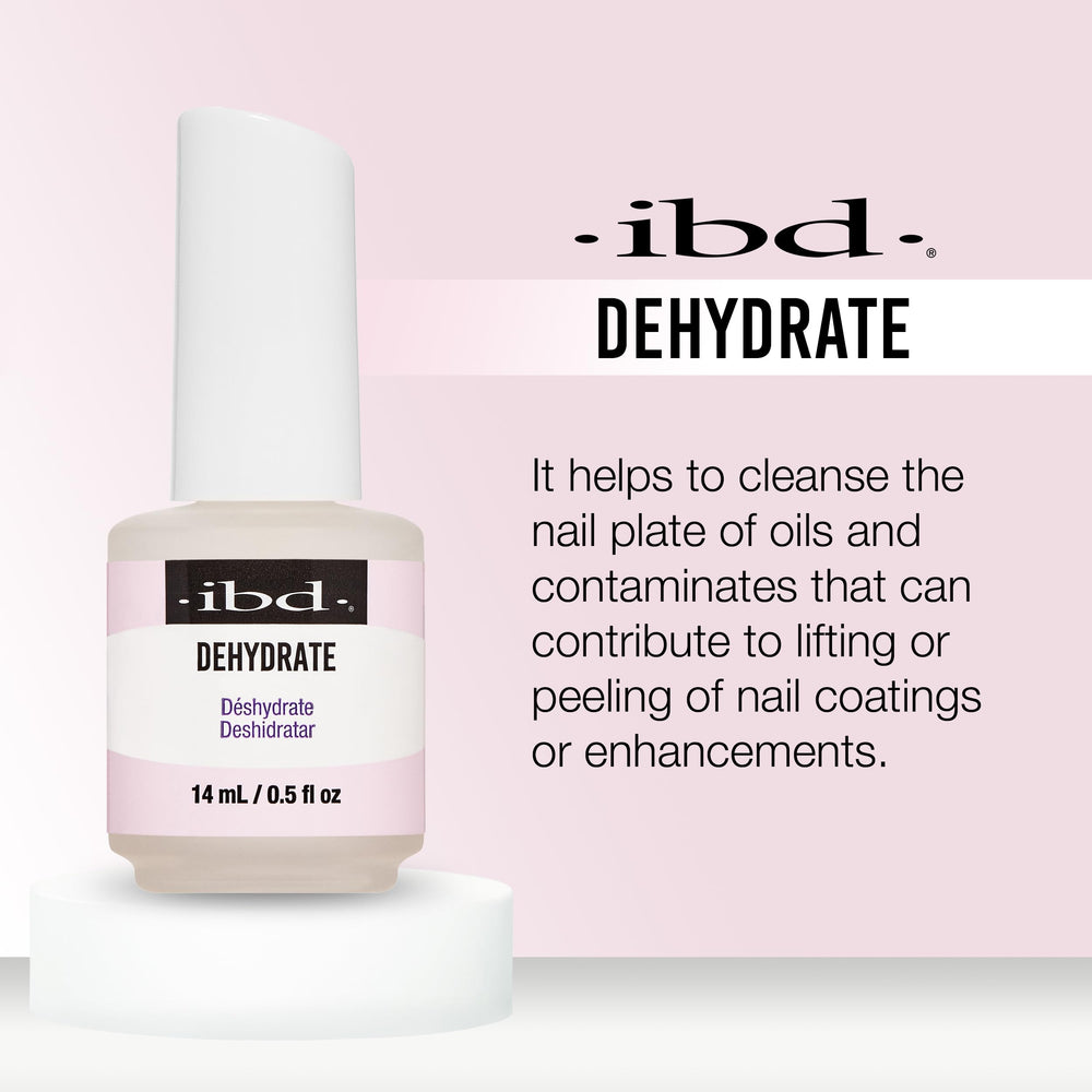 IBD deshidratante de uñas, equilibrio de pH para base uniforme.