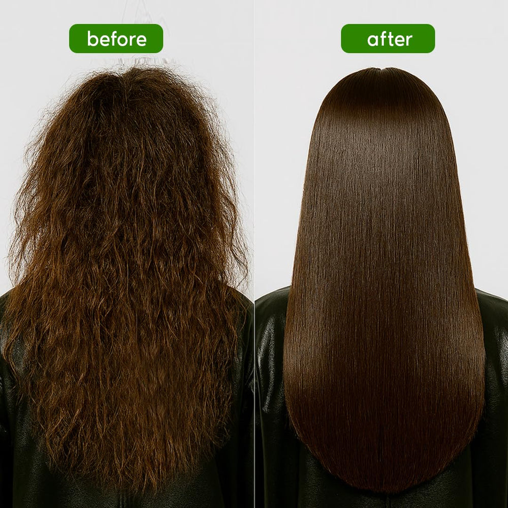 I Belli Capelli Ravenna: aplicación de mascarilla para cabello liso y nutrido.