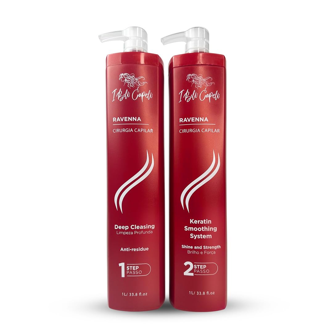 I Belli Capelli Ravenna – bouteille de traitement keratine pour lissage durable.