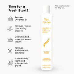 I Belli Capelli Ravenna Champú Clarificante, cabello lavado preparado para tratamientos y brillo suave.