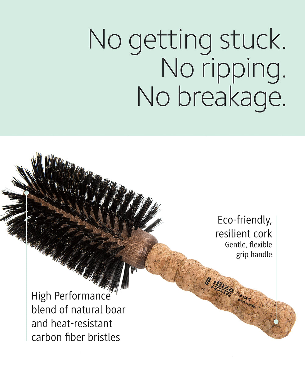Ibiza Hair cerdas reforzadas de nailon y fibra de carbono para durabilidad