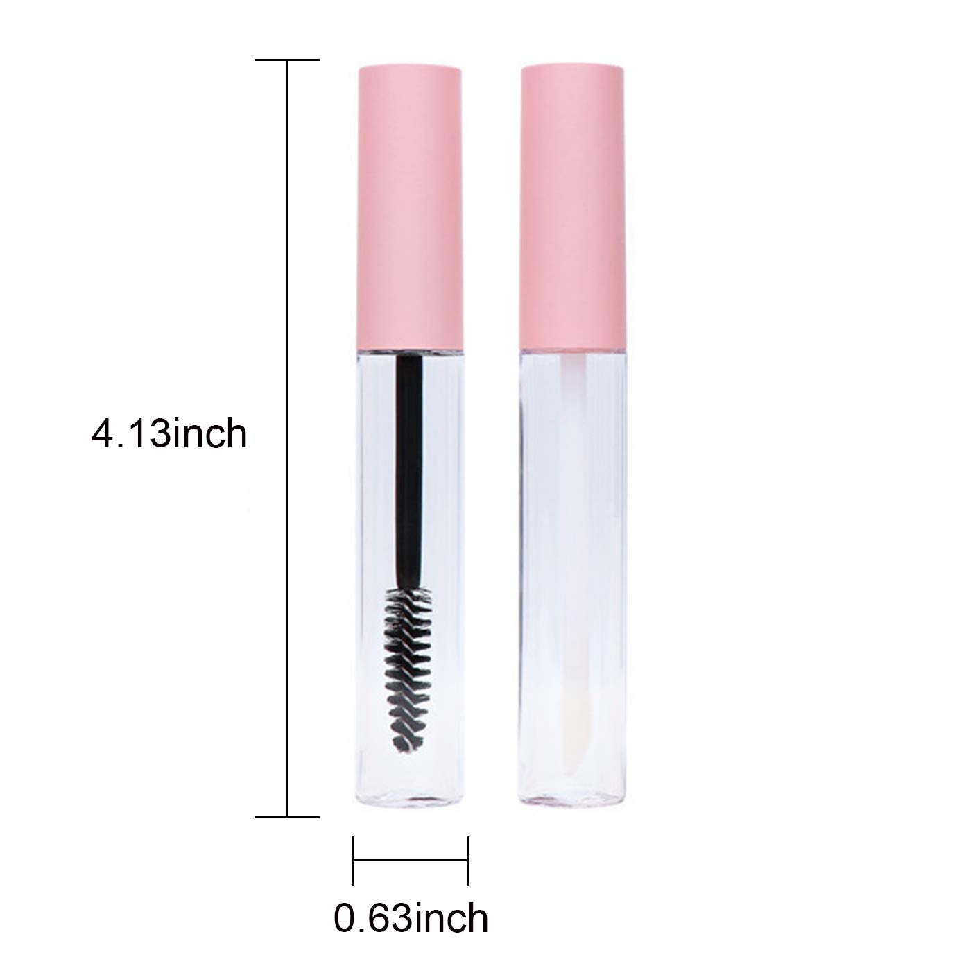 Tubo Iceyli brillo labial 10ml, diseño claro y tapa rosa para retoques